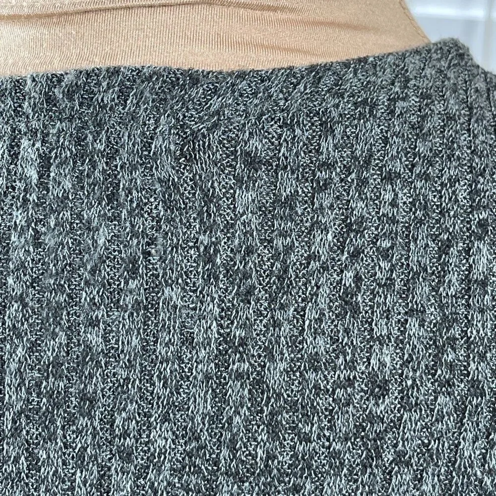 LulaRoe Sarah Open Front Cardigan Sweater Long Line Gray Green Size S Small - Picture 5 of 6